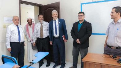 فريق التوجيه والرقابة الرئاسي يطلع على سير عمل جامعة الأوائل في المكلا