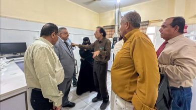 فريق من وزارة الزراعة والأسماك يتفقد مكتب زراعة أبين ومحطة أبحاث الكود