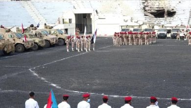 قوات الدعم والإسناد تنفذ عرضاً عسكرياً مهيباً بمناسبة الذكرى 62 لثورة 14 أكتوبر بمحافظة أبين