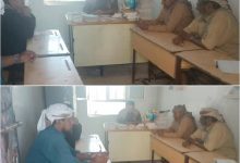 مدير تربية المحفد يتفقد مدرسة الشغيب ويلتقي بإدارتها ورئيس وأعضاء مجلس الآباء بالمدرسة