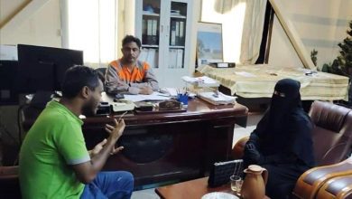 مسؤولة التدريب والتأهيل بنقابة المهندسين بحضرموت تلتقي مدير المحطة التوليدية المركزية  الريان