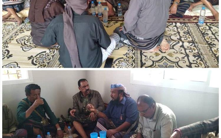 مشائخ لقموش ينجحون في إبرام صلح قبلي لمدة شهر بين ال باحكر وال حنش بمنطقة العطفة مديرية الروضة بشبوة