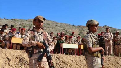 وزير الدفاع يزور محور أبين العملياتي ويشيد بجاهزية القوات ومعنوياتها