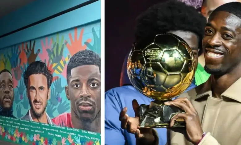 ديمبيلي يقدم الكرة الذهبية في مسقط رأسه