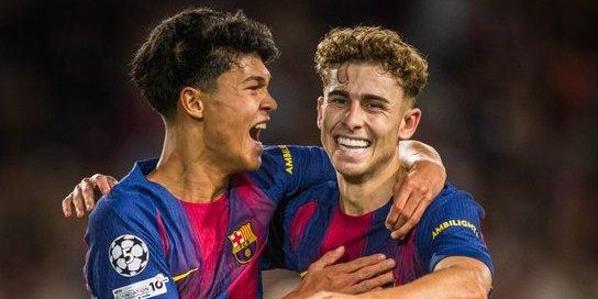 احصائيات الشوط الاول من مباراة برشلونة و اوليمبياكوس