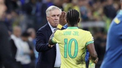 أنشيلوتي يمنح فينيسيوس دورًا كبيرًا في قيادة البرازيل