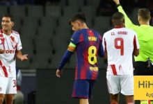 التحكيم ظلم أولمبياكوس ضد برشلونة ..!