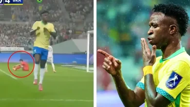 شاهد بالصور.. ماذا فعل فينيسيوس بمدافع كوريا الجنوبية!