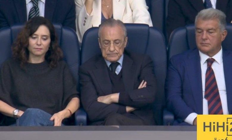 صورة: رد فعل بيريز ولابورتا على إلغاء هدف مبابي