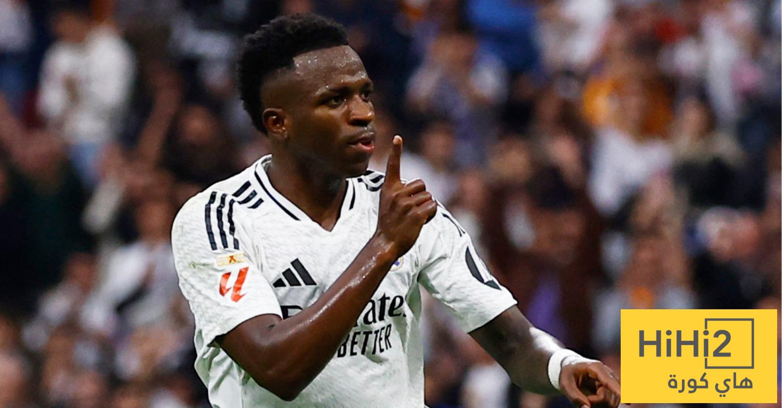 فينيسيوس جونيور يحقق أفضل بداية له في الليغا مع ريال مدريد