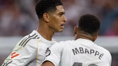 مبابي يقترب من تحكيم رقم بيلينغهام القياسي