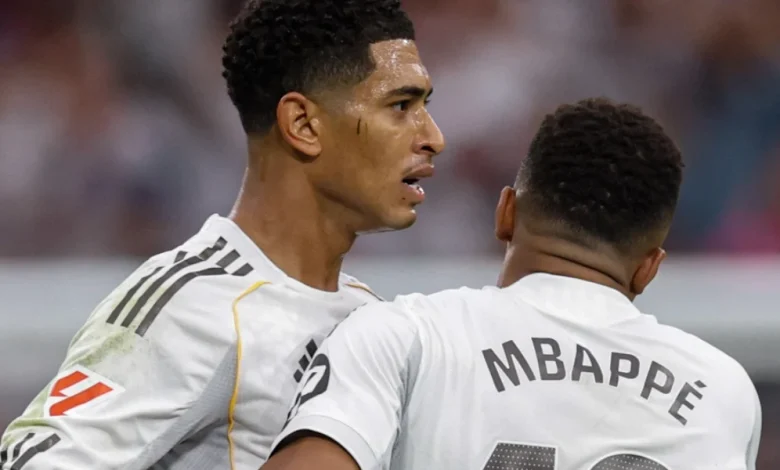 مبابي يقترب من تحكيم رقم بيلينغهام القياسي