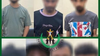 الإدارة العامة لمكافحة المخدرات بقوات الحزام الأمني تضبط 11 متهماً في 8 قضايا بعدن