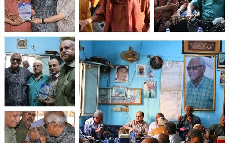 السلطة المحلية بعدن تكرم الشخصيات الوطنية احمد القعطبي وعبدالله عزيز