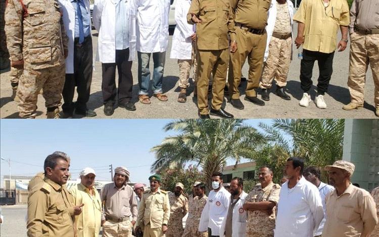 اللجنة الفنية بدائرة الخدمات الطبية تزور مستشفى صلاح الدين العسكري