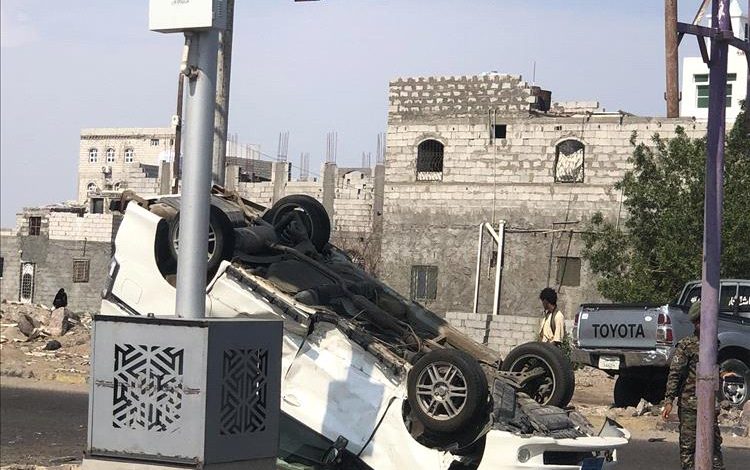 انقلاب سيارة فوكسي بالقرب من جزيرة العمال