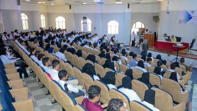 جامعة عدن تستقبل طلاب الدفعة (31) بكلية الصيدلة