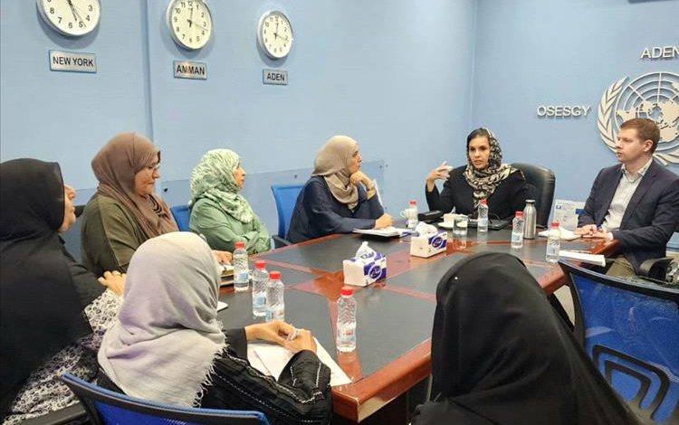 رئيسة اللجنة الوطنية للمرأة تبحث مع  كبيرة المستشارين الأممية التحديات التي تواجهها النساء باليمن