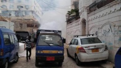 صحة البيئة بصيرة يواصل حملات الرش الضبابي في أحياء المديرية