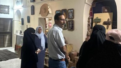 طالبات كلية الهندسة والحاسوب يشيدن بمتحف بيت المورث الشعبي للسيدة نجلاء شمسان