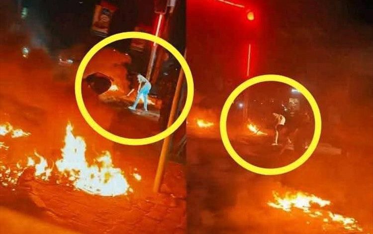 قوات الأمن تضبط متهمين بمحاولة إحراق إشارة مرور في الشيخ عثمان