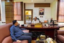 لقاء بين رئيس مجلس إدارة مؤسسة 14 أكتوبر ورئيس اللجنة التحضيرية لمنبر «صحفيون من أجل فلسطين»