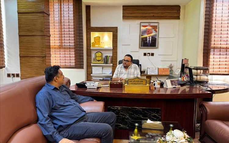 لقاء بين رئيس مجلس إدارة مؤسسة 14 أكتوبر ورئيس اللجنة التحضيرية لمنبر «صحفيون من أجل فلسطين»