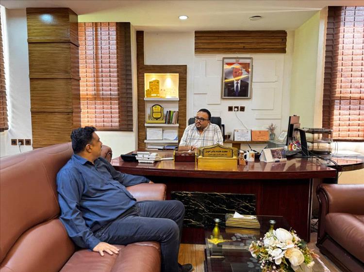 لقاء بين رئيس مجلس إدارة مؤسسة 14 أكتوبر ورئيس اللجنة التحضيرية لمنبر «صحفيون من أجل فلسطين»