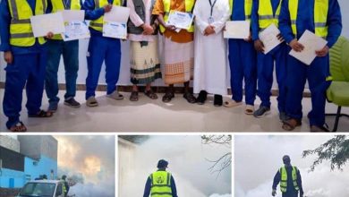مجموعة القطيبي وهيئة الخليج وعدن يختتمان حملة الرش الضبابي والرذاذي في مديرية البريقة بالعاصمة عدن