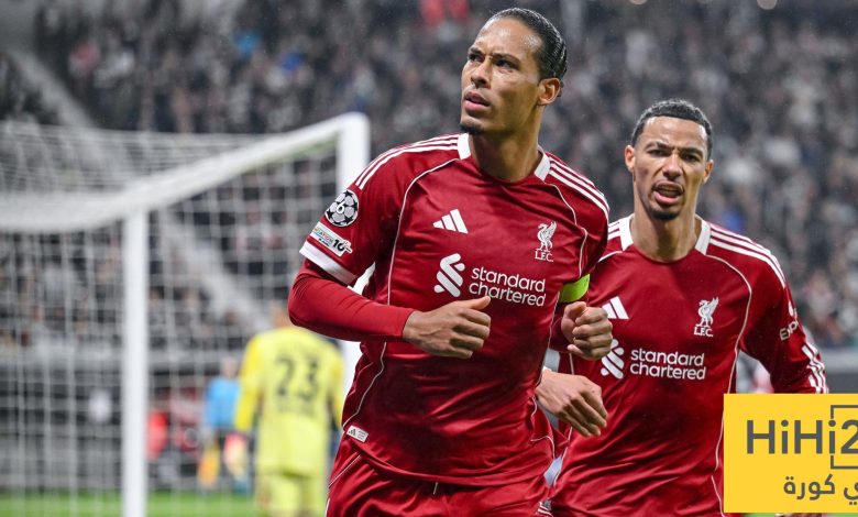 ليفربول يتألق في دوري الأبطال بالكرات الثابتة