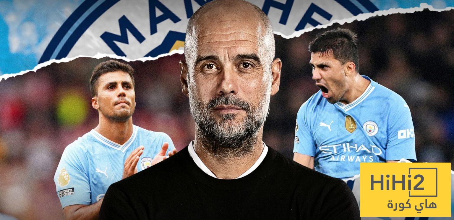 غوارديولا يكشف تطورات تعافي رودري من الإصابة