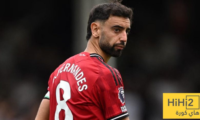 صورة: رقم تاريخي لـ برونو فرنانديز مع مانشستر يونايتد