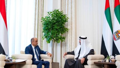 الرئيس الاماراتي يستقبل في قصر الشاطئ رئيس مجلس الوزراء