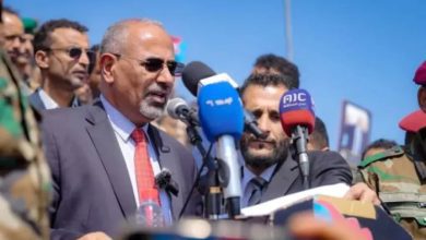 الزبيدي: ماضون مع القوى الوطنية حتى تحرير المناطق التي يسيطر عليها الحوثيون