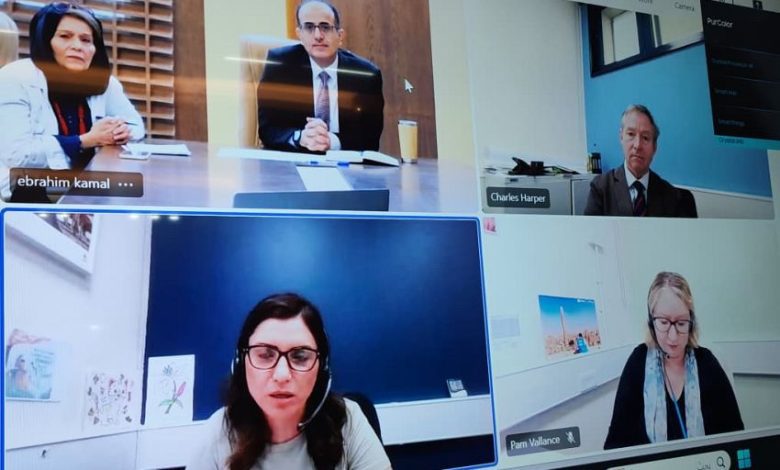 الوزير بحيبح يبحث مع فريق من وزارة الخارجية البريطانية الاستعدادات لمؤتمر المانحين للصحة