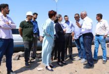 باخبيرة والسفيرة الفرنسية يطلعان على سير مشروع إعادة تأهيل خط الضخ الرئيسي للمياه من بئر أحمد