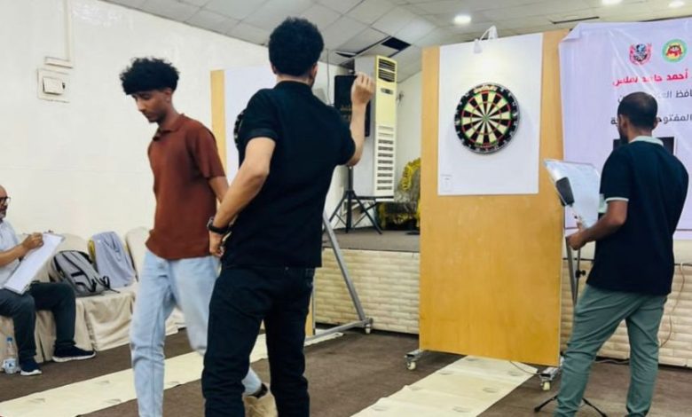 بدء منافسات البطولة التأسيسية الأولى للدارتس المفتوحة بعدن