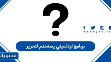 برنامج اوداسيتي يستخدم لتحرير