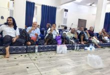 بن بريك وأنعم يقدمان واجب العزاء للدكتور عبدالإله حزام في استشهاد نجله