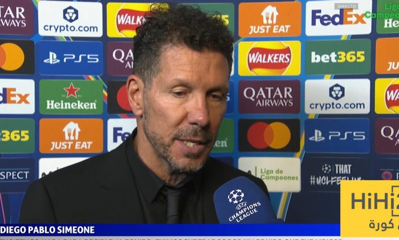 سيميوني يعلق على أهداف أرسنال من الركلات الثابتة