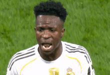 صور: رد فعل فينيسيوس الغاضب بعد استبداله امام برشلونة