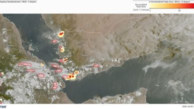 عاصفة "شاكتي" تقترب من المياه الإقليمية اليمنية وتحذر من اضطراب البحر