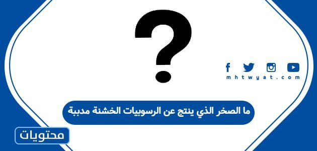 ما الصخر الذي ينتج عن الرسوبيات الخشنة مدببة