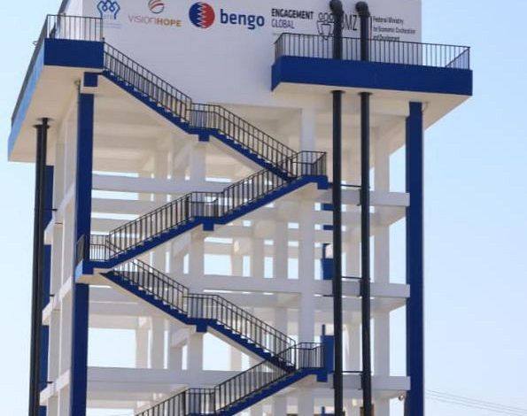 مياه عدن تدشن تشغيل خزان مياه خرساني سعة 500 متر مكعب في بئر ناصر