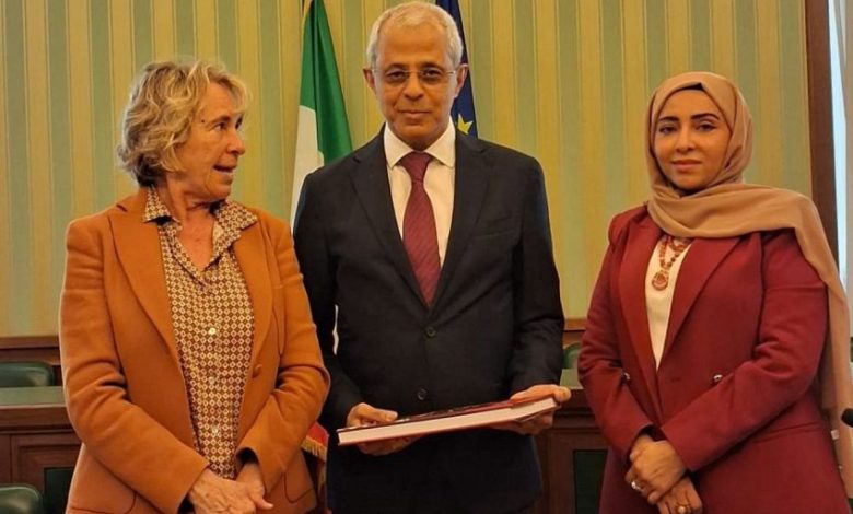 نائب وزير الخارجية يلتقي رئيسة لجنة الشؤون الخارجية والدفاع بمجلس الشيوخ الإيطالي