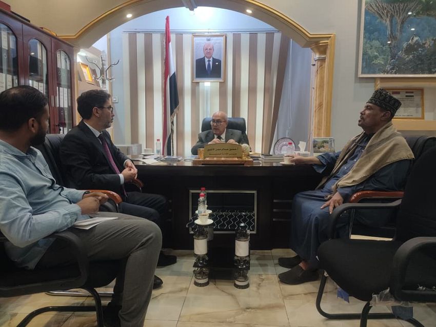 وزير الادارة المحلية يبحث مع وكالة "تيكا" التركية دعم المشاريع التنموية في اليمن