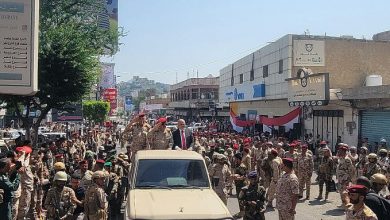 وزير الدفاع يطلع على الجاهزية القتالية والفنية في محور تعز