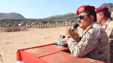 وزير الدفاع يطلع على الجاهزية القتالية والفنية لمحور ابين العملياتي