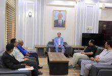 وزير الشباب والرياضة يناقش برامج تأهيل وتدريب شباب الضالع واوضاع نادي عرفان ابين