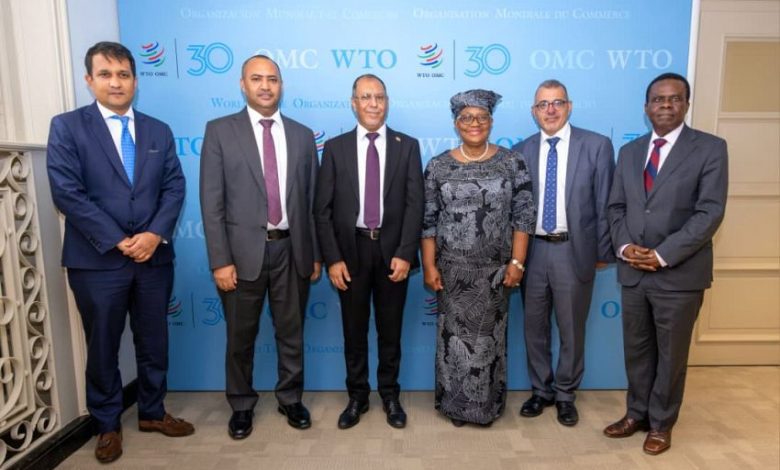 وزير الصناعة والتجارة يبحث مع منظمة التجارة العالمية مجالات التعاون وتعزيز الشراكة